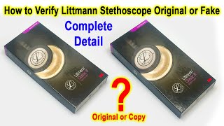 How to verify Littmann Stethoscope Original or Fake [upl. by Aidnyl804]