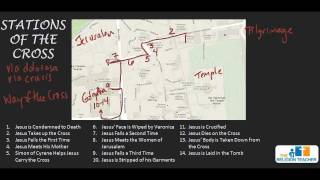 The 14 Stations of the Cross in Jerusalem [upl. by Dyal]