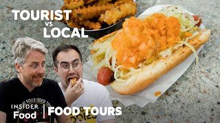 Finding The Best Hot Dog In New York  Food Tours  Insider Food [upl. by Amalea]