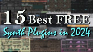 15 Best FREE Synth Plugins in 2024 [upl. by Friedlander]