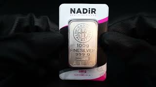 Nadir 100g Silver Minted Bar [upl. by Doretta]