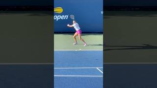 Aryna Sabalenka US Open semifinal warmup shorts tennis [upl. by Eniamreg]