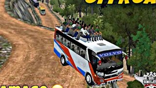 ACCIDENT IN HILL ROAD SCANIA BUS OFFROAD [upl. by Edalb]