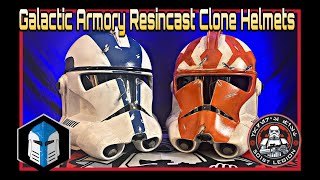 Galactic Armory Resin Cast Clone Trooper Helmets [upl. by Kcirej]