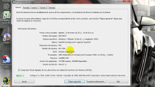 Ejecutar Dxdiag en Windows 7 [upl. by Haleehs475]