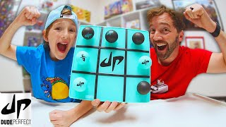 Father Son PLAY STICKY TIC TAC TOE  Dude Perfect [upl. by Kassity]