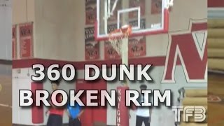 FGCU Signee Rayjon Tuckers 360 Dunk BREAKS THE RIM SCtop10 [upl. by Atinev61]