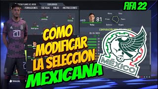 ✅ FIFA 22 👉 Como MODIFICAR SELECCIONES y USARLAS EN PATADA INICIAL [upl. by Spragens554]