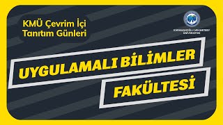 KMÜ Uygulamalı Bilimler Fakültesi Tanıtım Yayını [upl. by Remo]