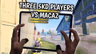 3 FIVE KD PLAYERS VS ATW MACAZ 1 VS 3 M24 CHALLENGE  IPAD PRO 5 FINGERS CLAW HANDCAM GAMEPLAY [upl. by Nylorahs]