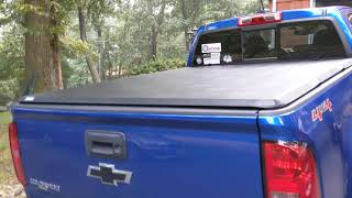 Chevy Colorado Tonno Pro hard trifold tonneau cover review [upl. by Cardew]