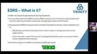 Standardizing Corporate Sustainability Understanding CSRD and ESRS [upl. by Suirtimed]