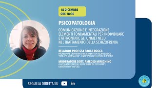 Trattare la Schizofrenia Comunicazione e Integrazione come due elementi fondamentali [upl. by Miche]