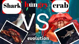 Shark vs crab HUNGRY शार्क EVOLUTION Gaming [upl. by Leilah]