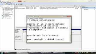 Guida su come quotFormattarequot un hard disk o una memoria flash da quotGestione Computerquot [upl. by Jamill]