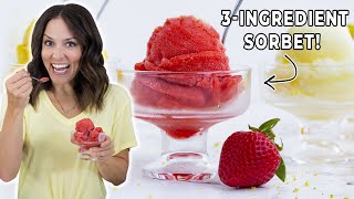 How to Make Homemade Sorbet with ANY Fruit 🍓🍋🍑🥭 [upl. by Gentes962]