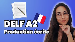 Practice DELF A2 Production Écrite  Learn To French [upl. by Berni]