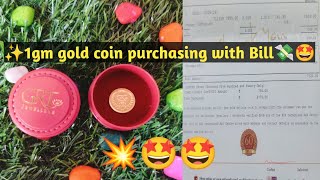 ✨GRT இல் நான் வாங்கிய 22k gold coin 🥰 bill எவ்வளவுனு பாக்கலாம் வாங்க gold grt savings lifeofavb [upl. by Aissac]