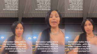 Cardi B Post Birth Nearly Gave Out Doing Stair Master For 30 Minutes “I’M DYING” 😂😂😂 [upl. by Miquela]