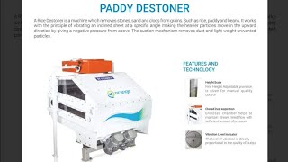 PADDY DESTONER STONE SEPARATOR [upl. by Zeiler]