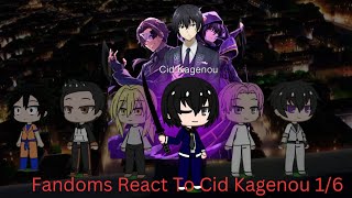 Fandoms react to Cid Kagenou  16  RusEng [upl. by Benson126]