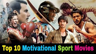 Top 10 Hindi Movies Based on Sports  Motivational Sports Movies  Greatest Sport Movies of All Time [upl. by Ecnaiva]