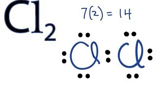 Cl2 Lewis Structure  How to Draw the Dot Structure for Cl2 [upl. by Iosep]