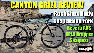 Canyon Grizl Review with RockShox Rudy Suspension Fork amp Reverb AXS XPLR Seatpost [upl. by Imekawulo]