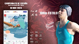 2024 Campeonato de España  100 Estilos  Carla Faro [upl. by Atterahs12]