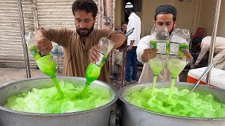 PAKOLA MILK SHAKE  Ice Pakola Juice Refreshing Street Drink Pakola Doodh Soda Karachi Street Food [upl. by Thurnau86]