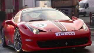 Ferrari 458 Challenge LOUD Sound on the Road [upl. by Kuhlman]