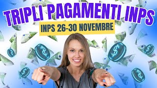 📢 TRIPLI PAGAMENTI INPS 2630 NOVEMBRE ➜ Assegno Inclusione Unico e Bonus ➜ Le Date Ufficiali🚨 [upl. by Osner]