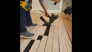 Hardwood Floor Installation Nail Down [upl. by Seko]