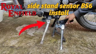 Royal Enfield Sensor Side Stand Installation [upl. by Hafeetal985]