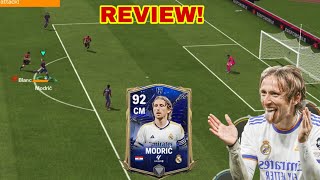 FREE 92 OVR TOTY NOMINEE MODRIC REVIEW HOW GOOD IS HE FC MOBILE 24 [upl. by Haydon693]