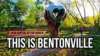 Discover Bentonville AR by Drone  MTB trails Art amp everything this beautiful town has to offer [upl. by Eniar]