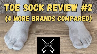 Toe Sock Comparison Video 2Who Makes The Best Toe SocksFour More Brands Compared [upl. by Nikal]