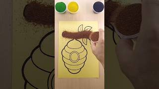 Sand painting BeeHive art sandart shorts [upl. by Joann6]