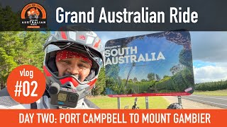 Grand Australian Ride  Vlog 2  Day 2  Port Campbell To Mount Gambier  Royal Enfield Himalayan [upl. by Colligan]