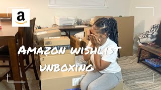 Amazon Wishlist unboxing  One subscriber bought everything [upl. by Eladnyl788]