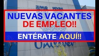 🎯 EMPLEOS UNILEVER  OFERTA DE EMPLEO  BUSCO TRABAJO 2019 [upl. by Heyward]