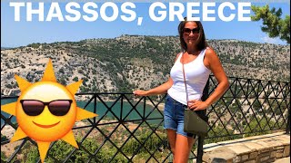 WHAT TO DO IN THASSOS GREECE Hidden Gems and boat tour [upl. by Fermin]