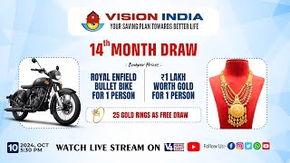 VISION INDIA  14th MONTH DRAW  V4NEWS LIVE [upl. by Yahsram]