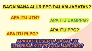 APA ITU UTN PPG PLPG UKMPPG DAN BAGAIMANA SKEMA PELAKSANAAN PPG DALAM JABATAN [upl. by Barbette]