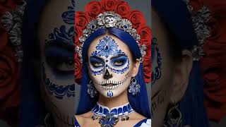 Cartina Bleu Makeup catrina diademuertos catrinamakeup [upl. by Farrish]