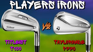 Whats the BEST PLAYERS IRON  Taylormade P770 vs Titleist T100 [upl. by Sands]