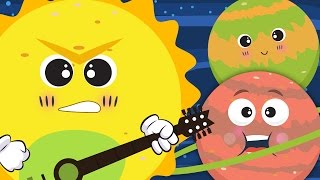 The Planet Song ☀🌛  Nursery Rhyme With Lyrics ★ ★  Solar System Song For Children [upl. by Auria]