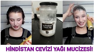 HİNDİSTAN CEVİZİ YAĞI İLE HIZLI SAÇ UZATMA  Karantinada Bakım [upl. by Fante]