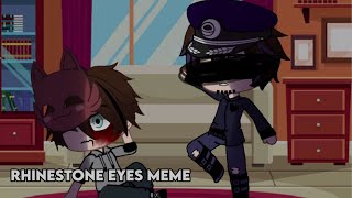 TW rhinestone eyes meme  Michael Afton  FNAF [upl. by Eca]