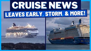 CRUISE NEWS Norwegian Cruise Ship Forced to Leave Storm Delays Return NCL Returns amp MORE [upl. by Imtiaz]